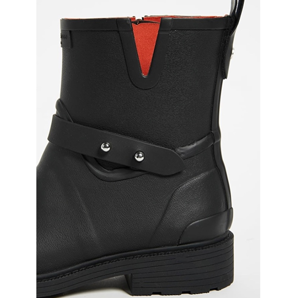 (Sold) Rag & Bone Moto Rain Boots Black 38 - Picture 3 of 11